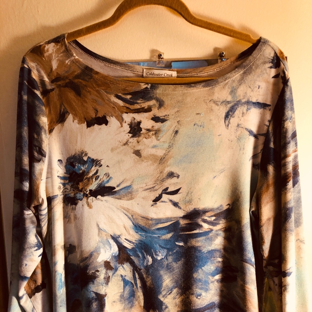 Coldwater Creek rayon/span 3/4 sleeve top.